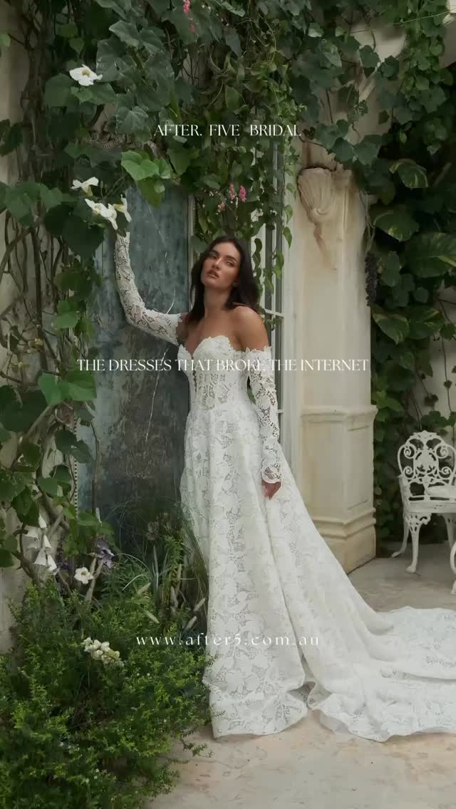 The Dresses that broke our internet. ✨✨, A mood, a moment, a bit of romance. , It’s kinda chic to love lace again. 🤍, #itskindachic #broketheinternet #afterfive #afterfivebridalandformal 