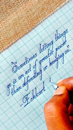 So soothing slanted handwriting #handwriting #calligraphy #art #cursive ...