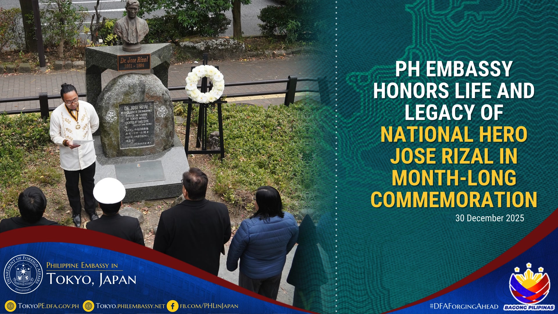 PH EMBASSY HONORS LIFE AND LEGACY OF NATIONAL HERO JOSE RIZAL IN