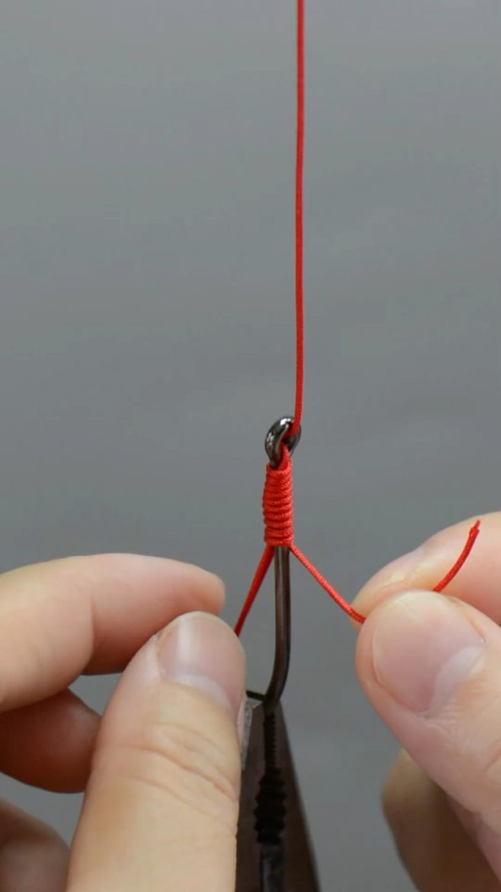 Fish hook knotting method used by veteran fishermen 🐟 #knot #rope # ...