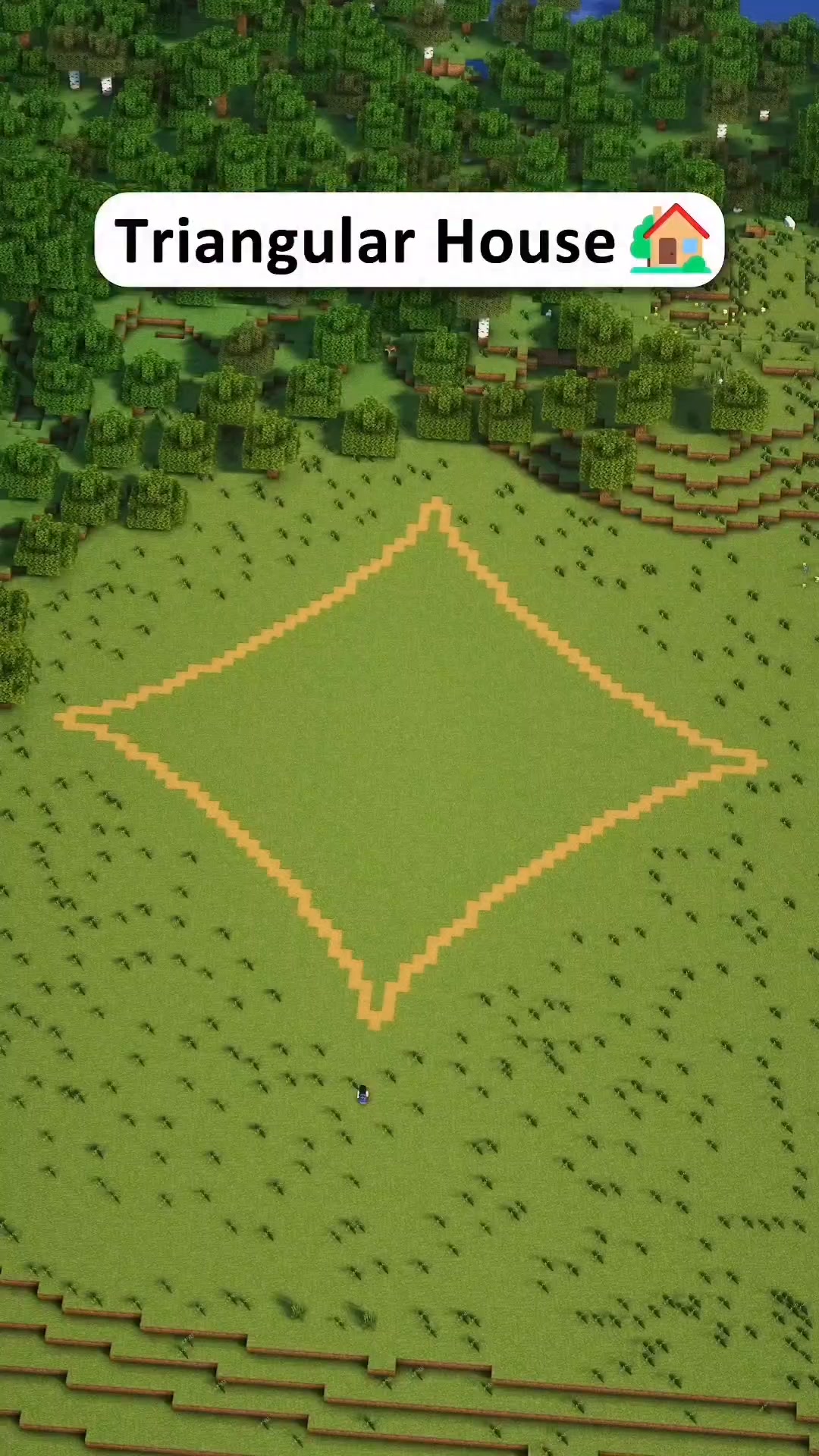 Minecraft Triangular House 🏡!! #minecraft #minecraftbuilds # ...