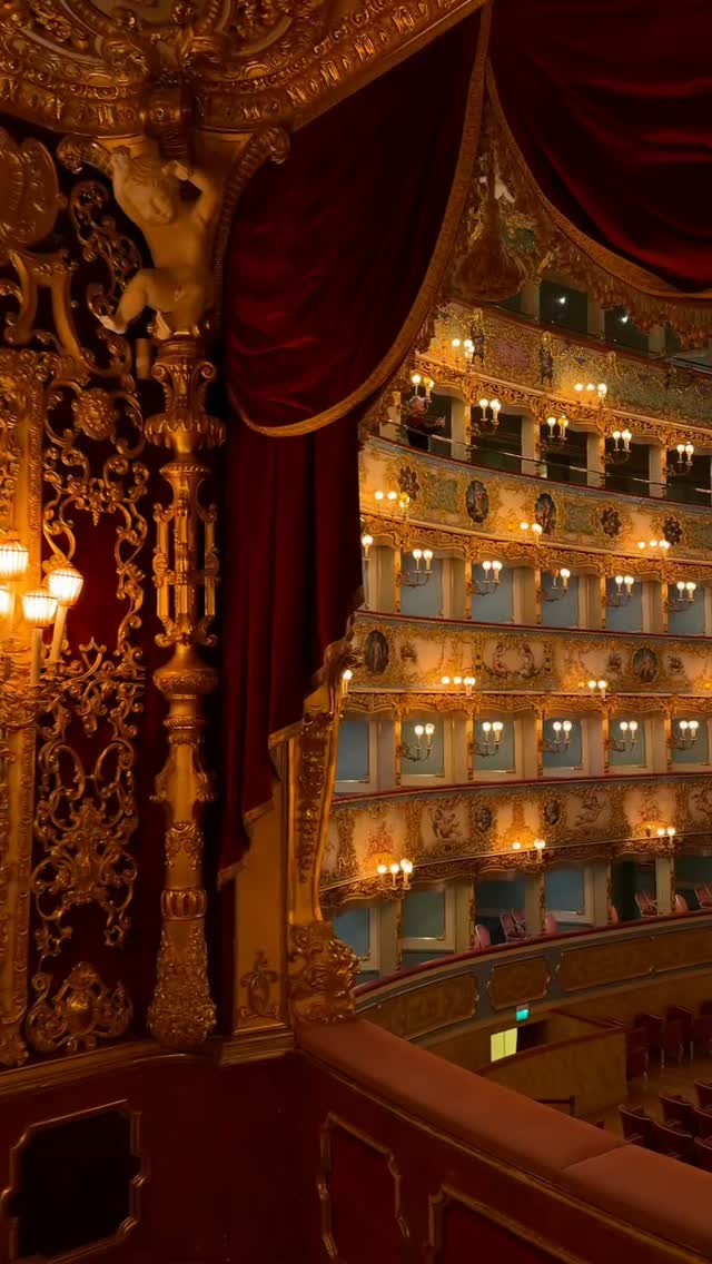 🎻🎸Inside the Royal Box at Teatro La Fenice, Venice. The ultimate