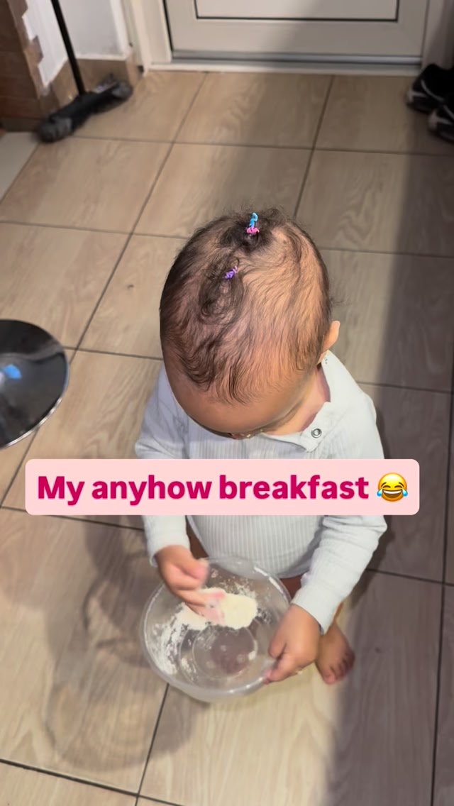 7:30 anyhow breakfast with zero demureness * * * #mybaby #breakfast # ...