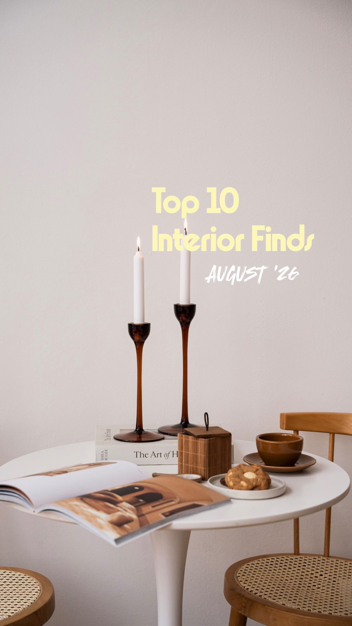 Top 10 Interior Finds | August 2026 🤎, 1. IKEA - Kerzenständer, 2. Søstrene Grene - Lampe, 3. IKEA - Bettwäsche, 4. IKEA - Dekoration , 5. Broste Copenhagen - Zeitschriftenständer, 6. IKEA