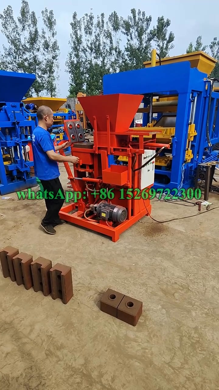 Interlocking Compressed Clay Brick Machine Manual Soil Brick Machine ...