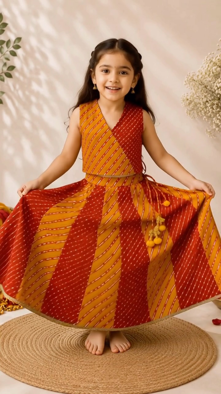 ladies garba dress ✨ Little Twirls, Big Festive Vibes! 💃❤️, Let your little girl shine this Navratri in colorful Chaniya Cholis made for endless moves, joyful twirls & beautiful memories. 🌈✨, 🎀 Girls’ Navratri Web Collection: Cut Outs