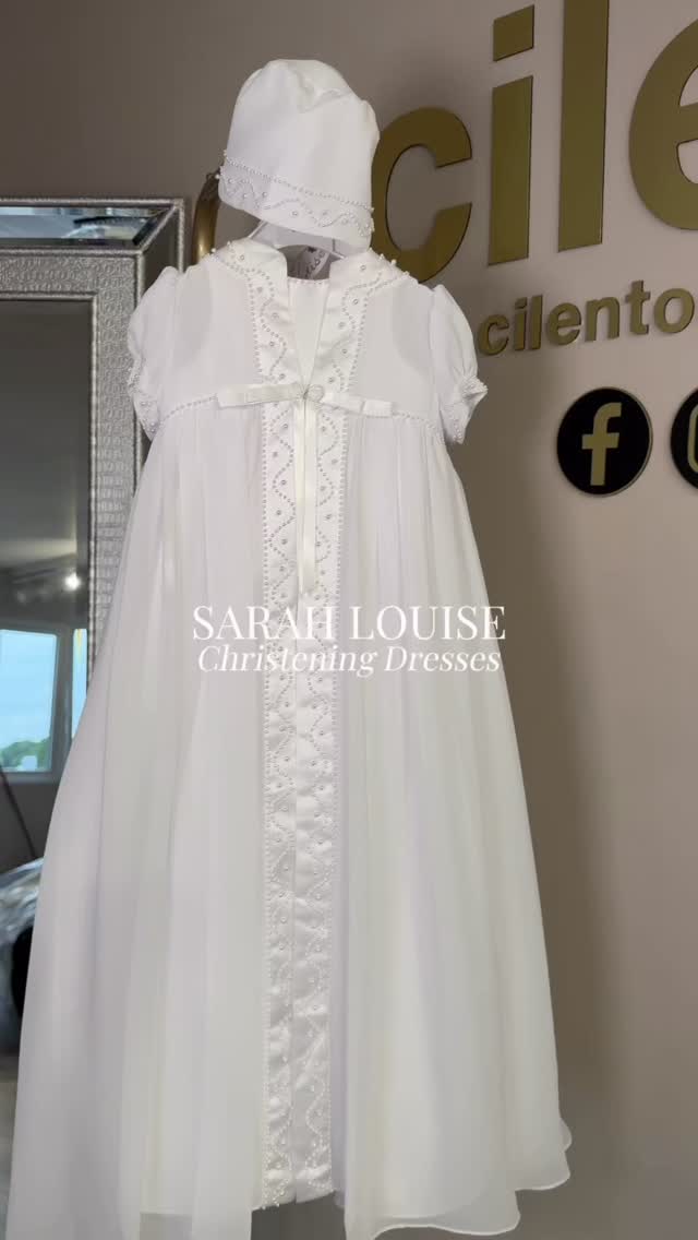 designer christening dresses Sarah Louise Collection 🤍, Elegant, timeless and beautifully crafted for their special day., From delicate christening gowns to matching bonnets, discover the stunning Sarah Louise The Isabel features an Color:Ivory / Coral Catholic baptism The Game of Thrones Daenerys Targaryen Blue Dress Emerald Three Quarter Sleeve