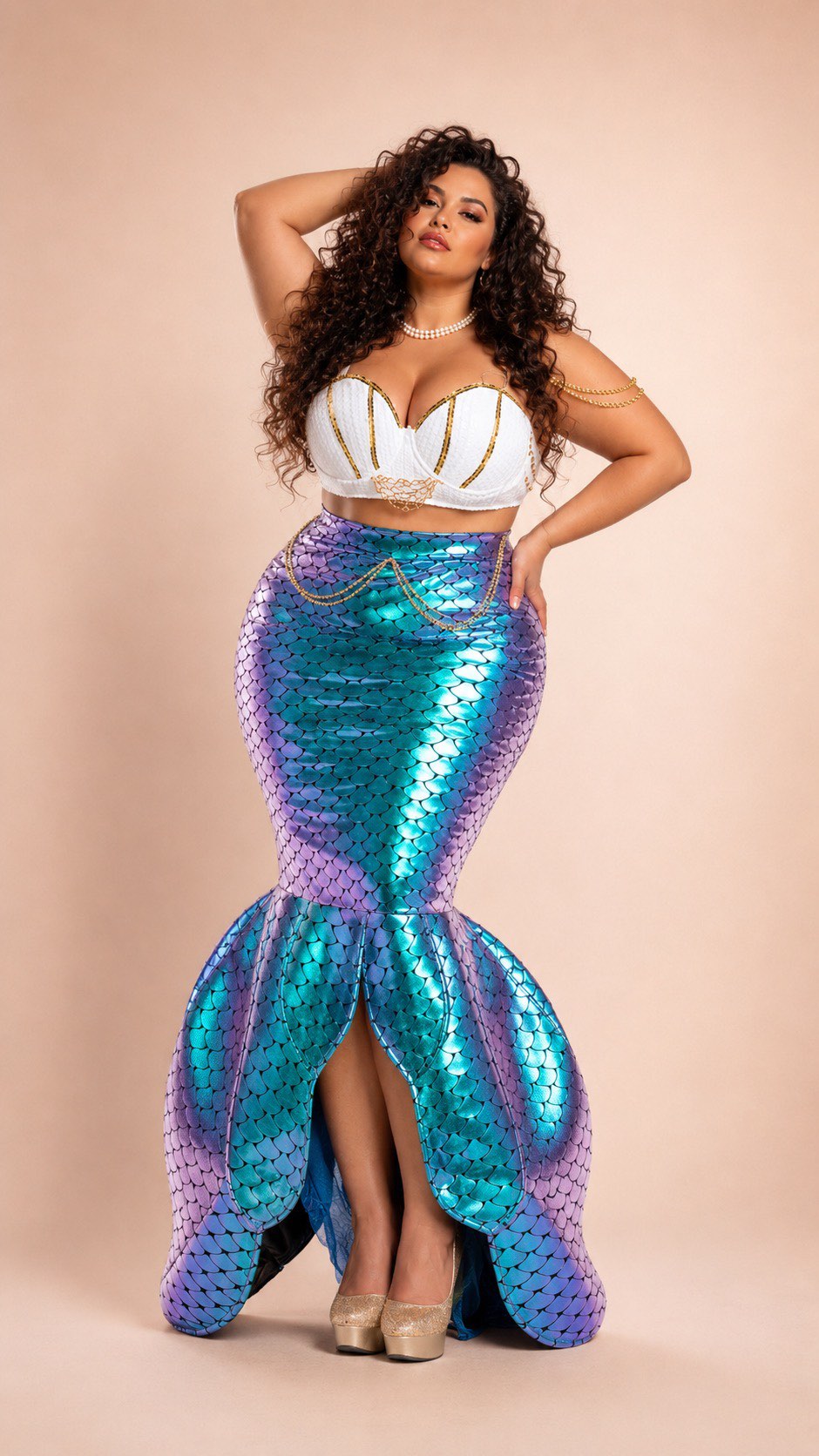 This Halloween, she has range. 🎃🌈🔥, One night she’s colorful. The next? A little sexy. Your costume doesn’t have to come from a costume aisle—start with an outfit you actually love and build the 