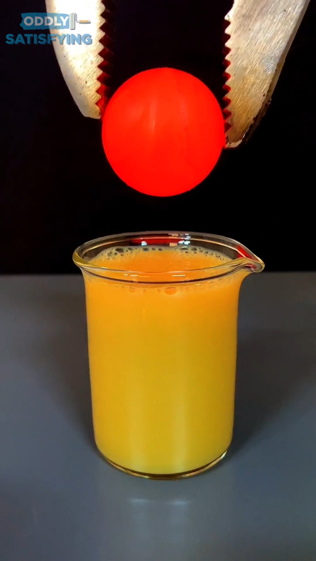 Dropping 1000°C Lava Ball on Oil 🤯 #oddlysatisfying #experiment #asmr # ...