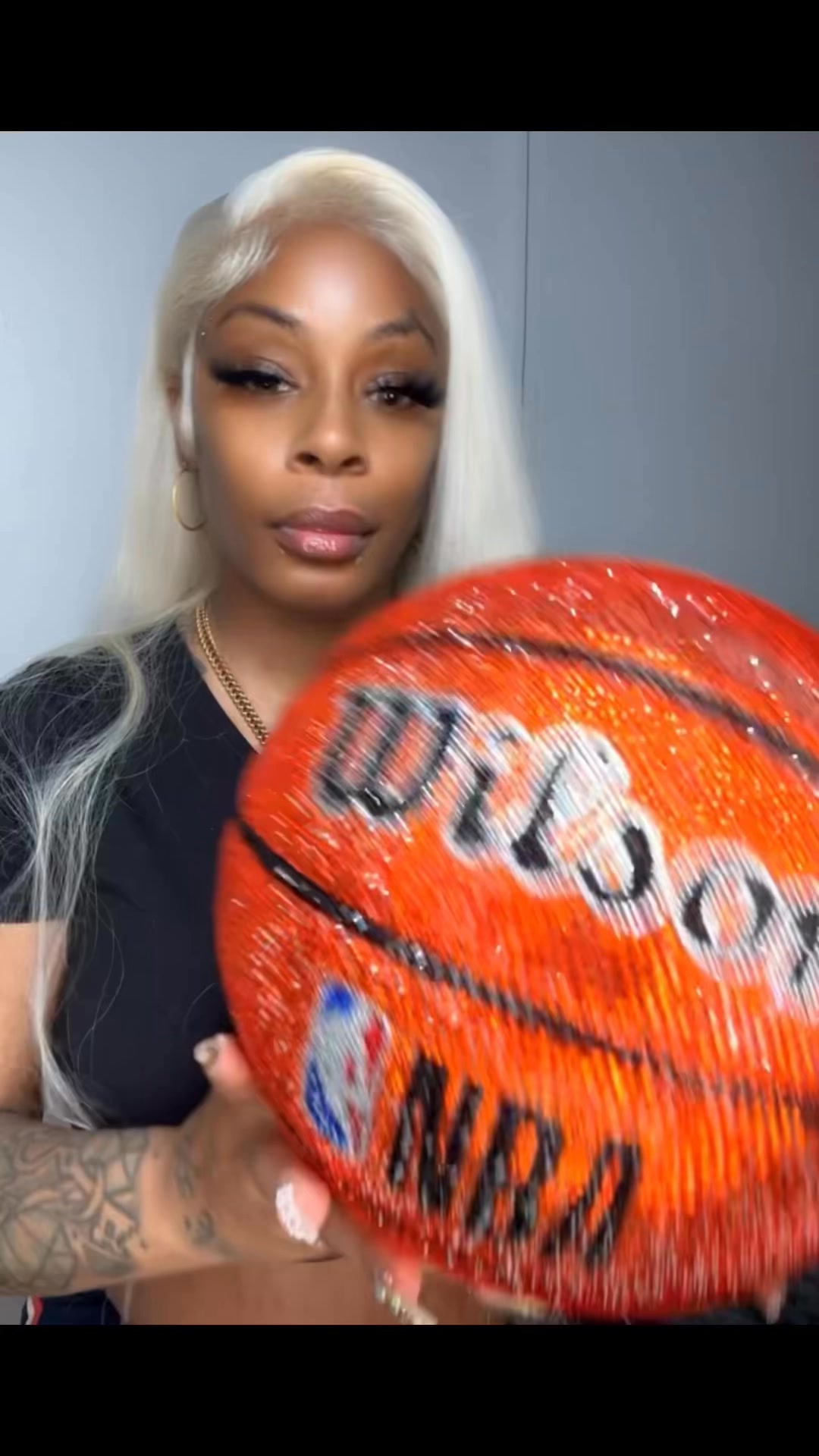 🏀Custom made NBA BALL 🏀 15,000 stones and over 45 hours NBA Wilson ESPN ...
