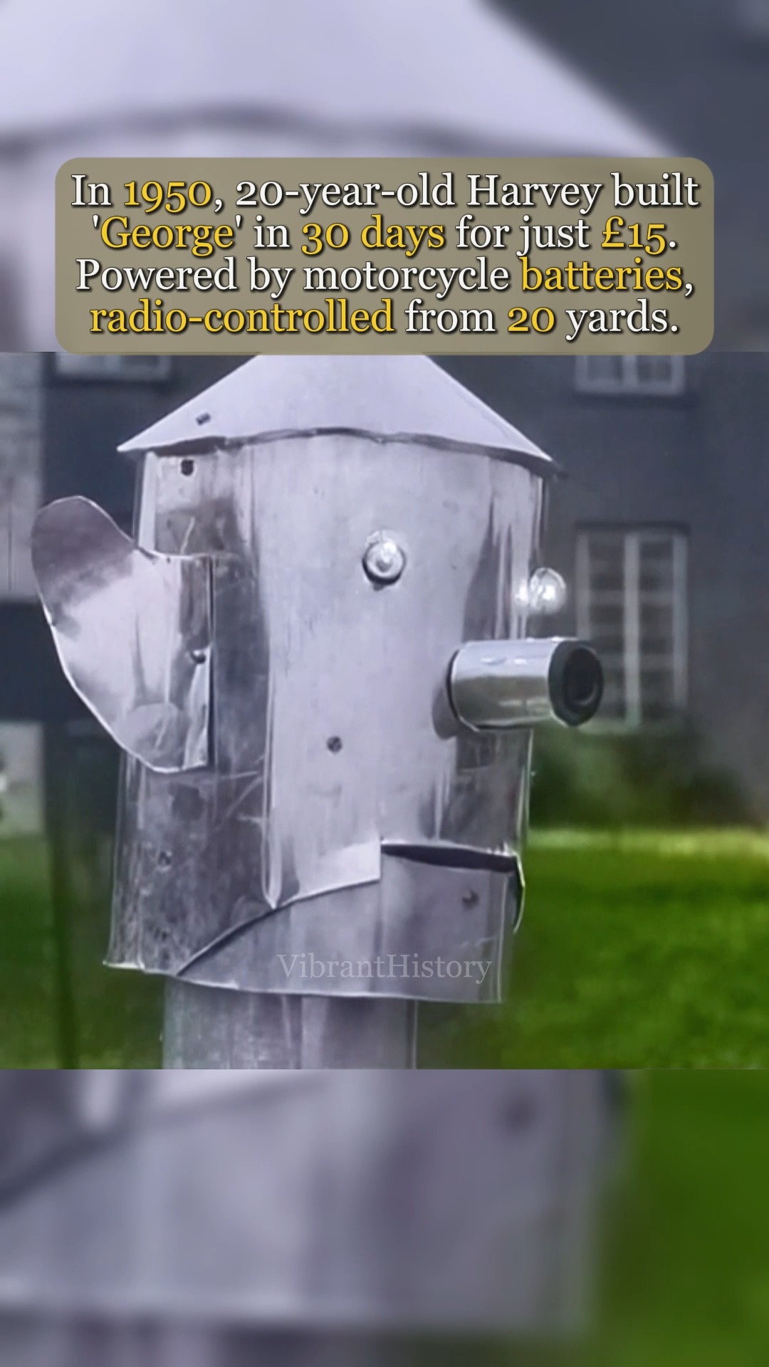 George The Robot - A 'Home Help' radio-controlled robot built by