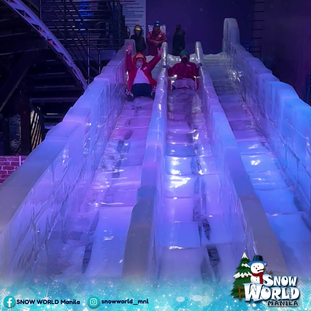 Snow World is the perfect place to have some winter fun! The slide is ...