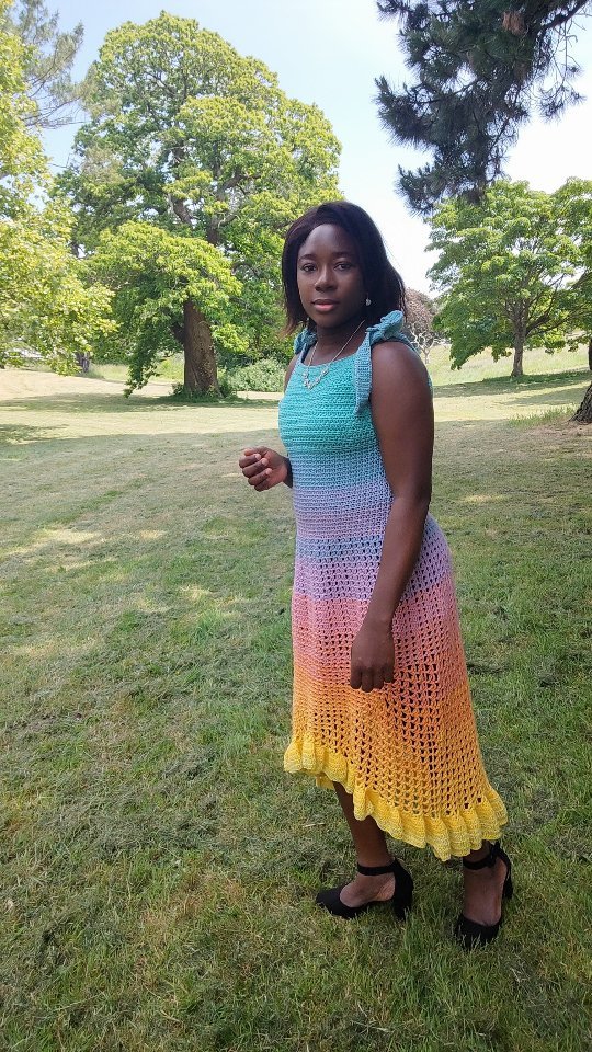 custom crochet dress Lena Maxi This unlined piece features summersale25 Size:XXXL 109-125cm Poplin Strapless Drop Waist