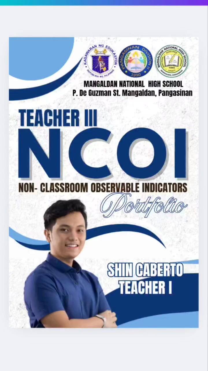 For only ₱120! NCOI PORTFOLIO TEMPLATE FOR TEACHER III, TEACHER IV ...