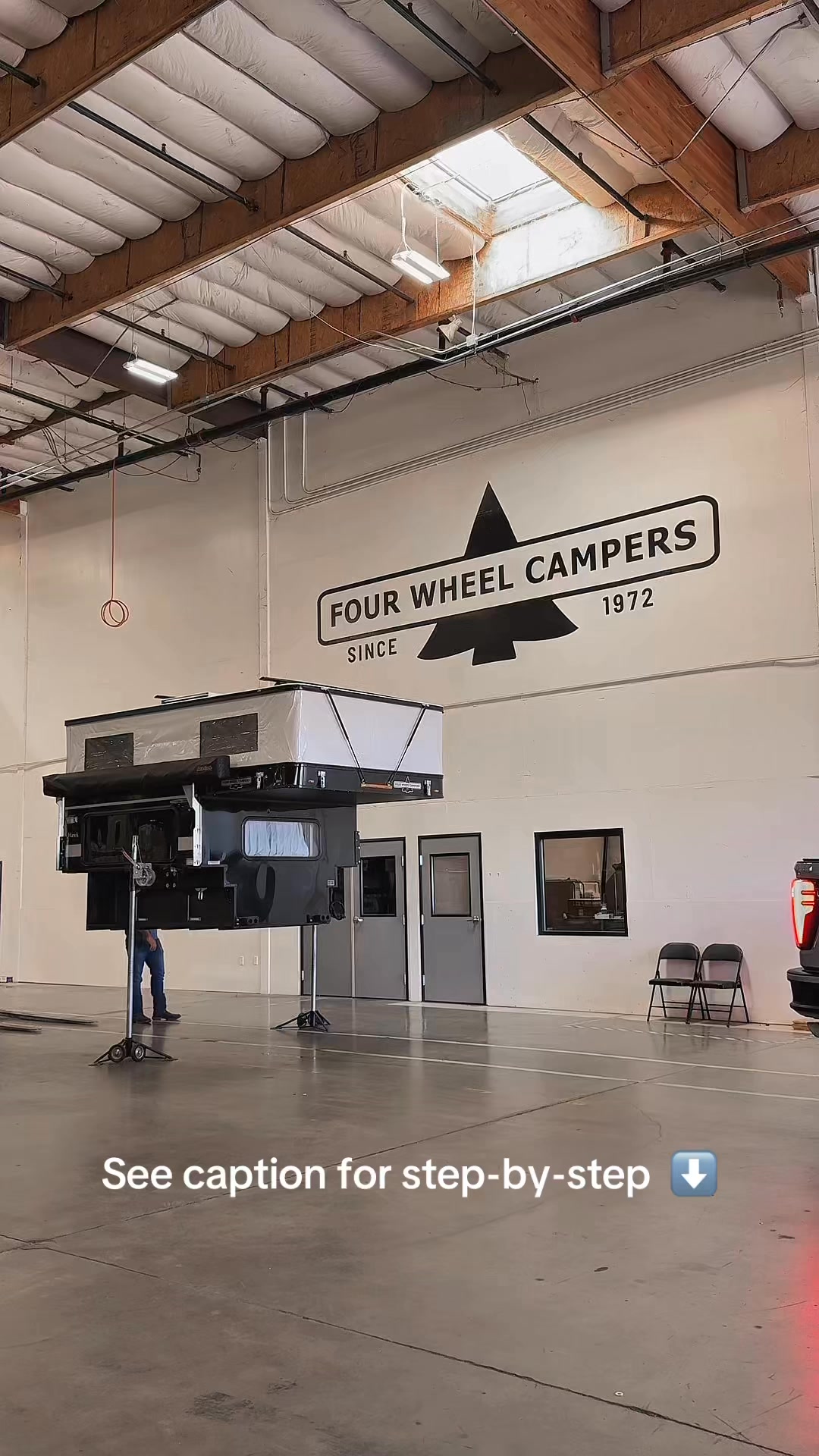 3 easy steps for loading up your slide-in pop up truck camper: 1 ...