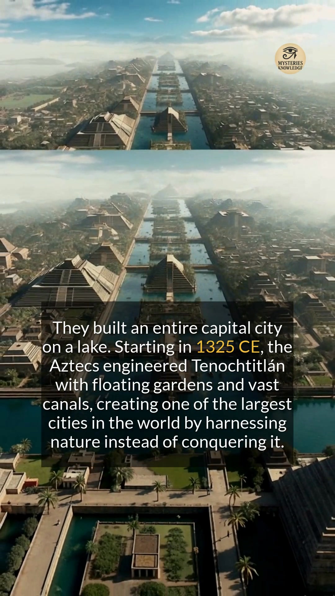 The Aztecs engineered a massive capital city directly on a lake with ...