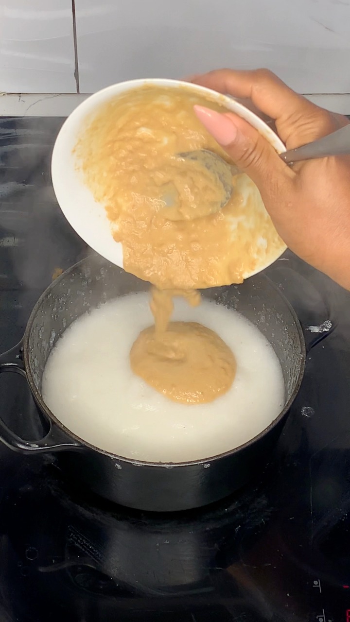 Peanut stew and peanut butter pap recipe 🥘 😋 #cookingreels #cooking ...