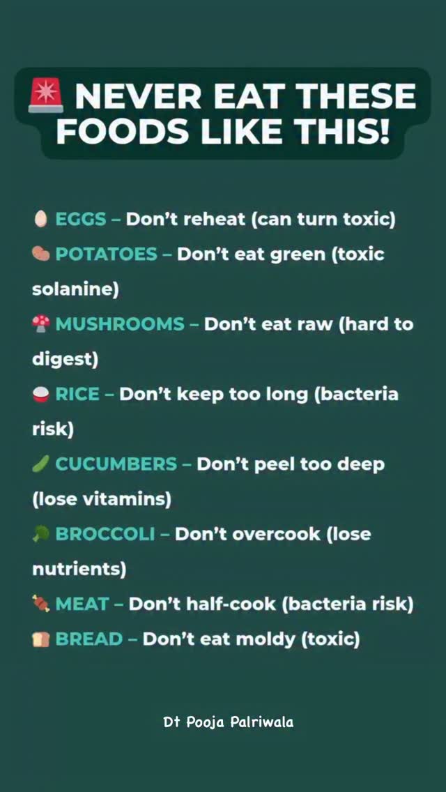 🚫 NEVER EAT THESE FOODS LIKE THIS! Simple everyday habits can make your ...