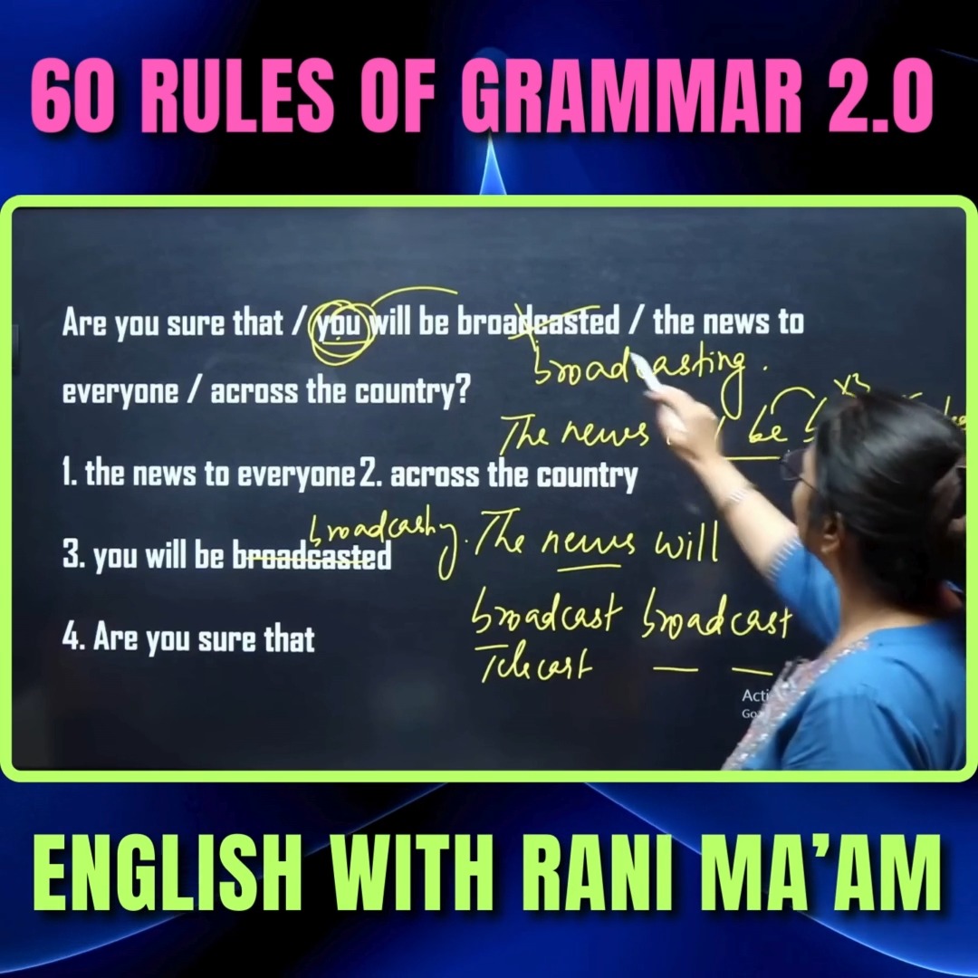 60 Rules of Grammar 2.0 | Rule - 17 | Grammar | English With Rani Ma'am ...