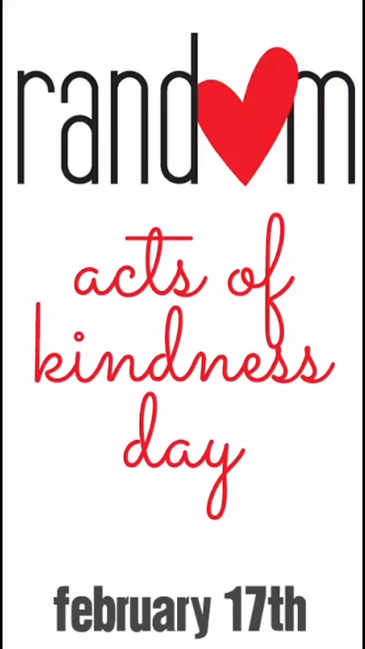 Today is Random Acts of Kindness Day. It’s a #day to celebrate and ...