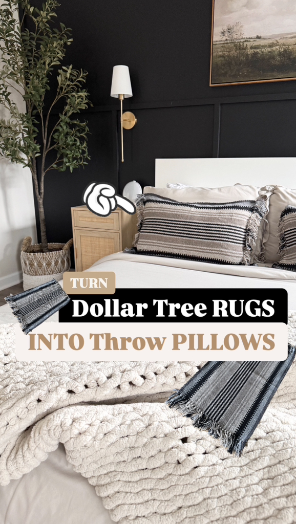 Sharing a simple way to make Accent Pillows out of Dollar Tree OUTDOOR ...