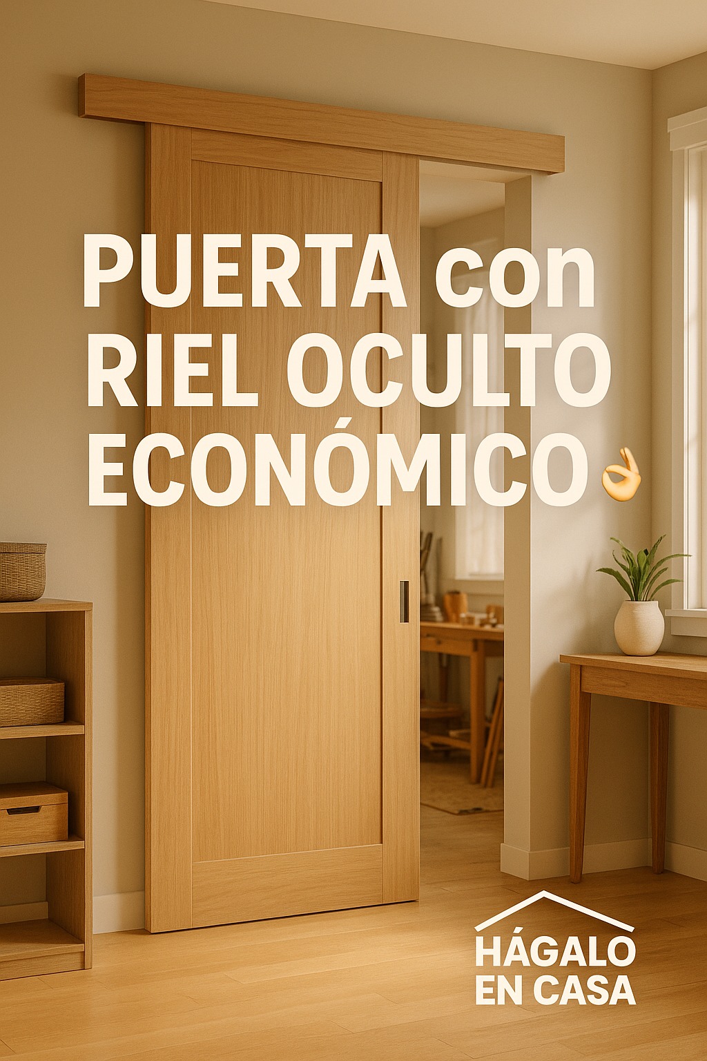 ¿Sabías que puedes tener una puerta moderna con riel oculto sin gastar ...