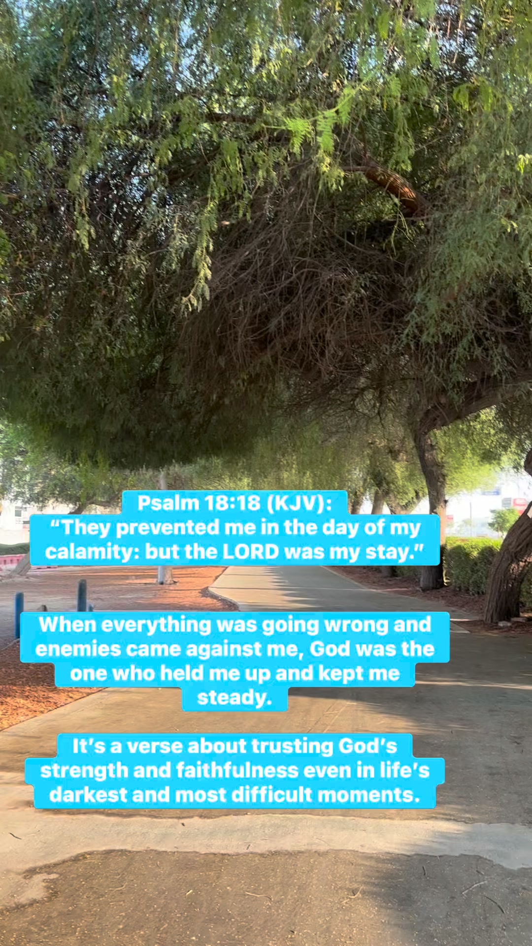 Despite being surrounded by hardship and opposition, David declares ...