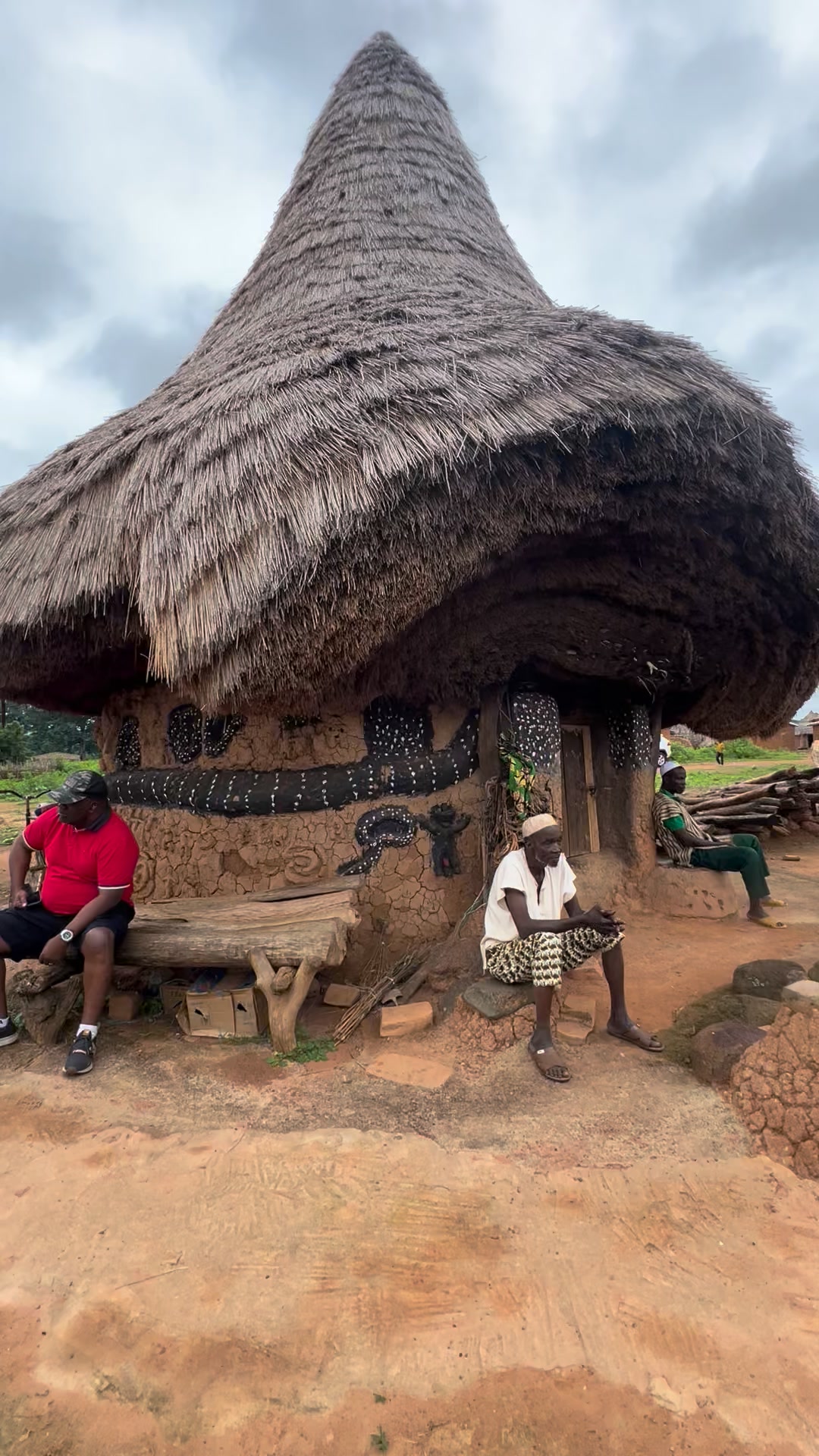 The sacred houses of Korhogo (Ivory Coast) are traditional buildings ...