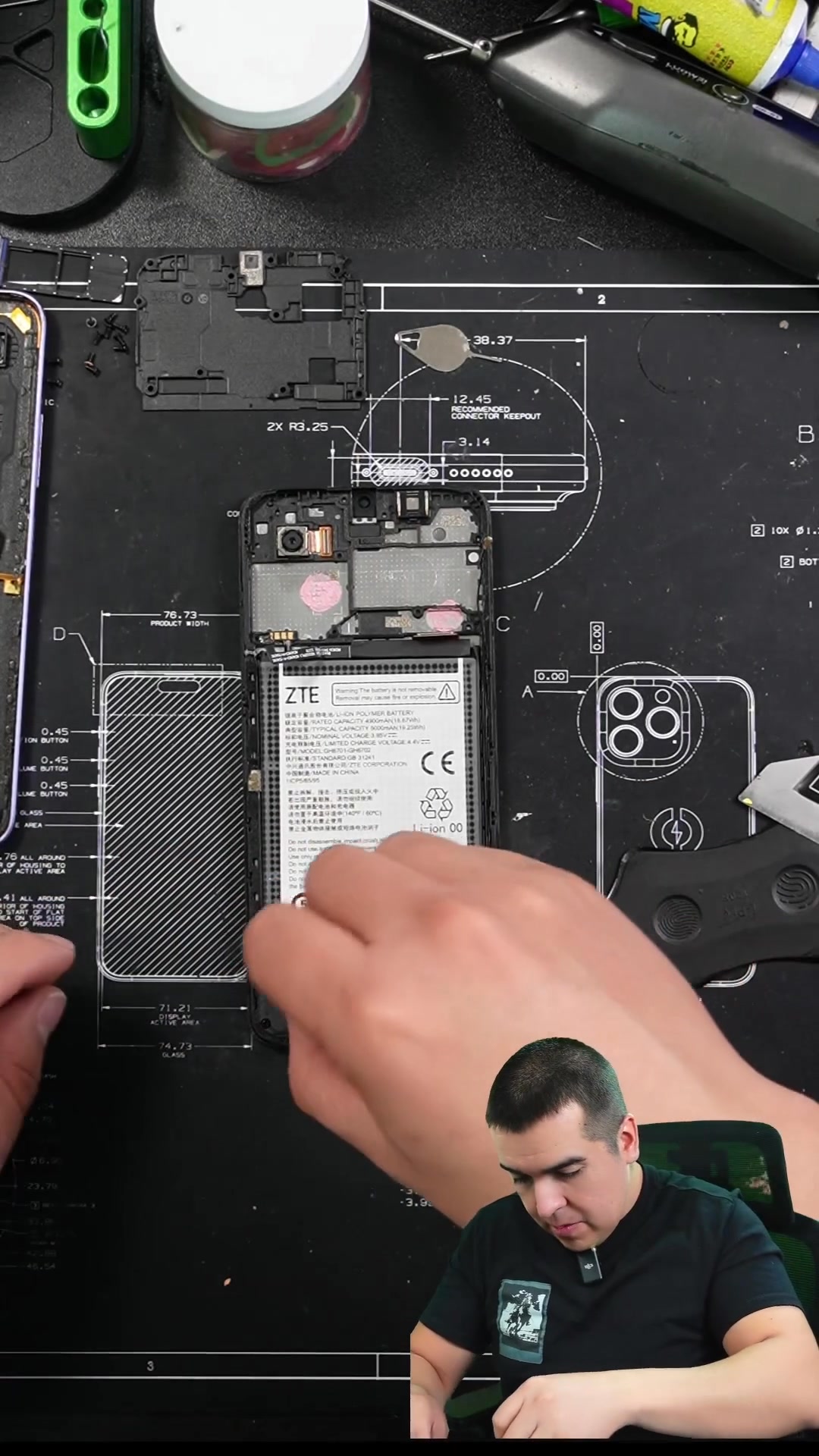 ZTE Blade A54 pantalla rota: cambio de pantalla (display + touch) con ...