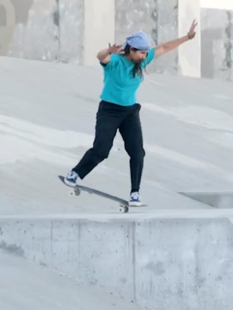 Fabiana Delfino's 9.14” Pinball Shaped deck features a 14 inch