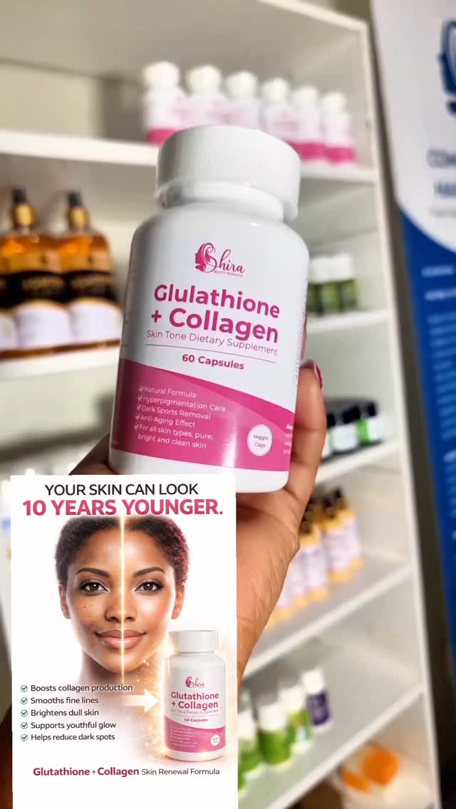 Beauty is built from within ✨ Explore their Collagen & Glutathione supplements — available in capsules and powders — formulated to support skin glow, strength, and confidence from the inside out 💚