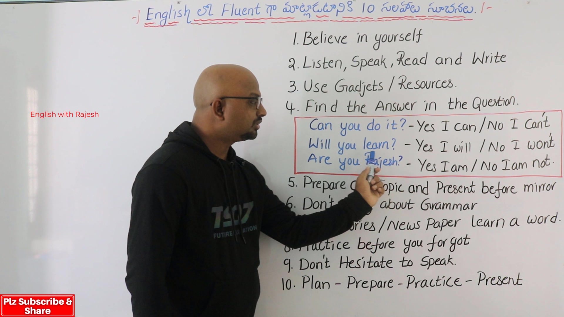 10 Tips to Speak Fluent English తెలుగు లో | Learn English With Rajesh ...