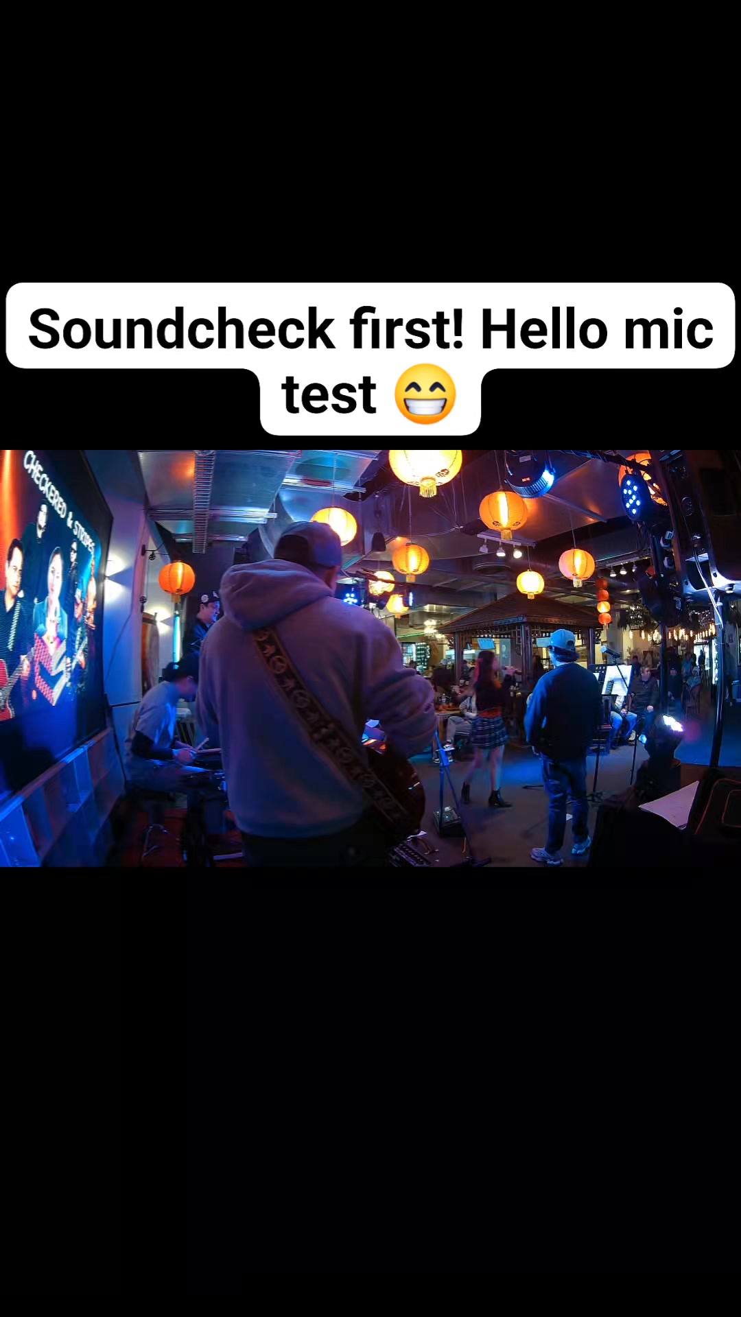 Soundcheck first! Hello mic test 1, 2 😁🎸🥁🎤 @followers #highlights2025 # ...