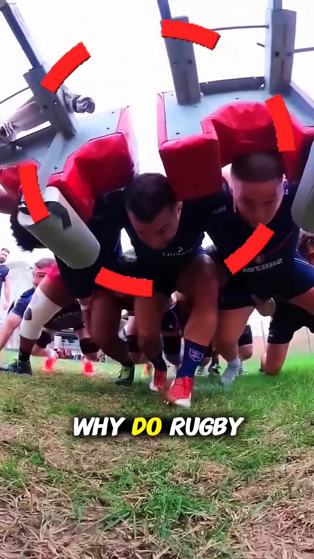 Rugby Players Train By Pushing Against The Force of a Car #reelsfb # ...