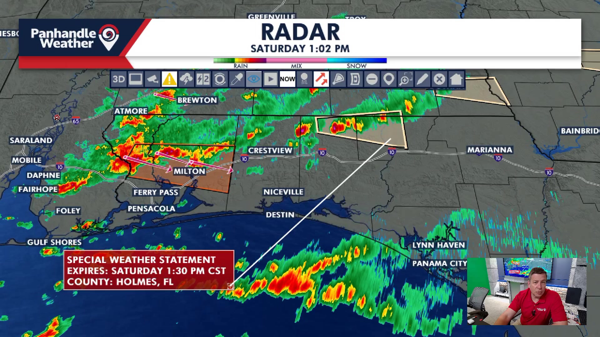 Saturday Storm Update as of 1pm CT. Strong to severe storms are moving ...