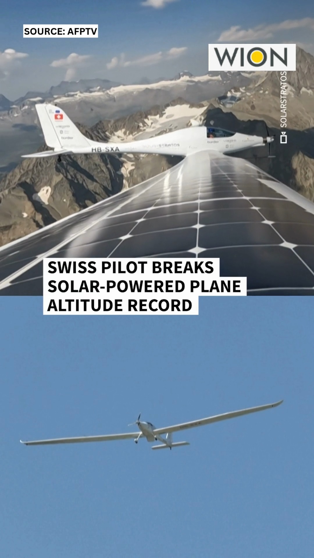 Swiss pilot Raphael Domjan beats the altitude record for a solar ...