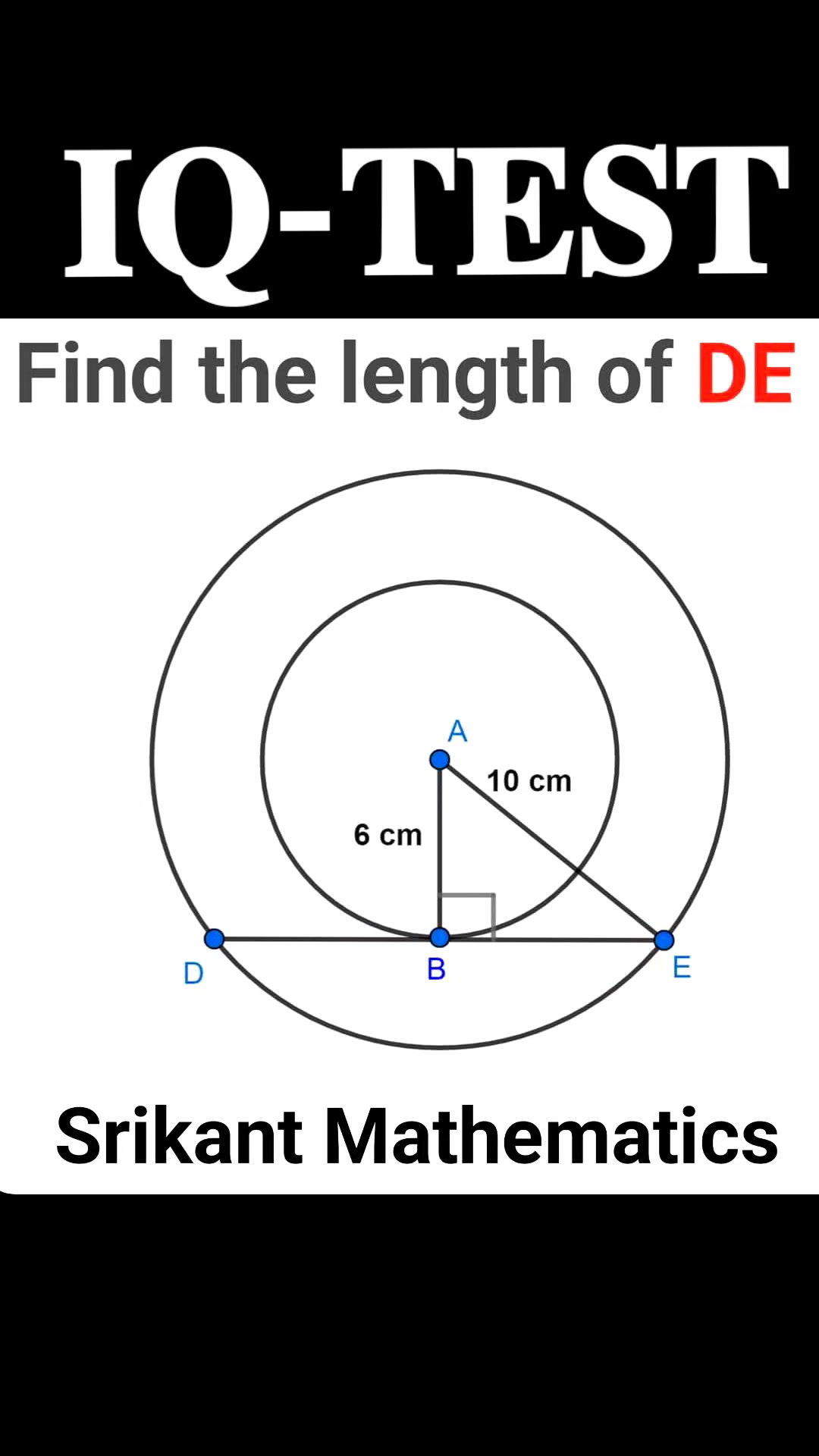 Find the length of DE=? 🥰💥 ️ #math #question #दुर्गापूजा #शुभकामनायें # ...