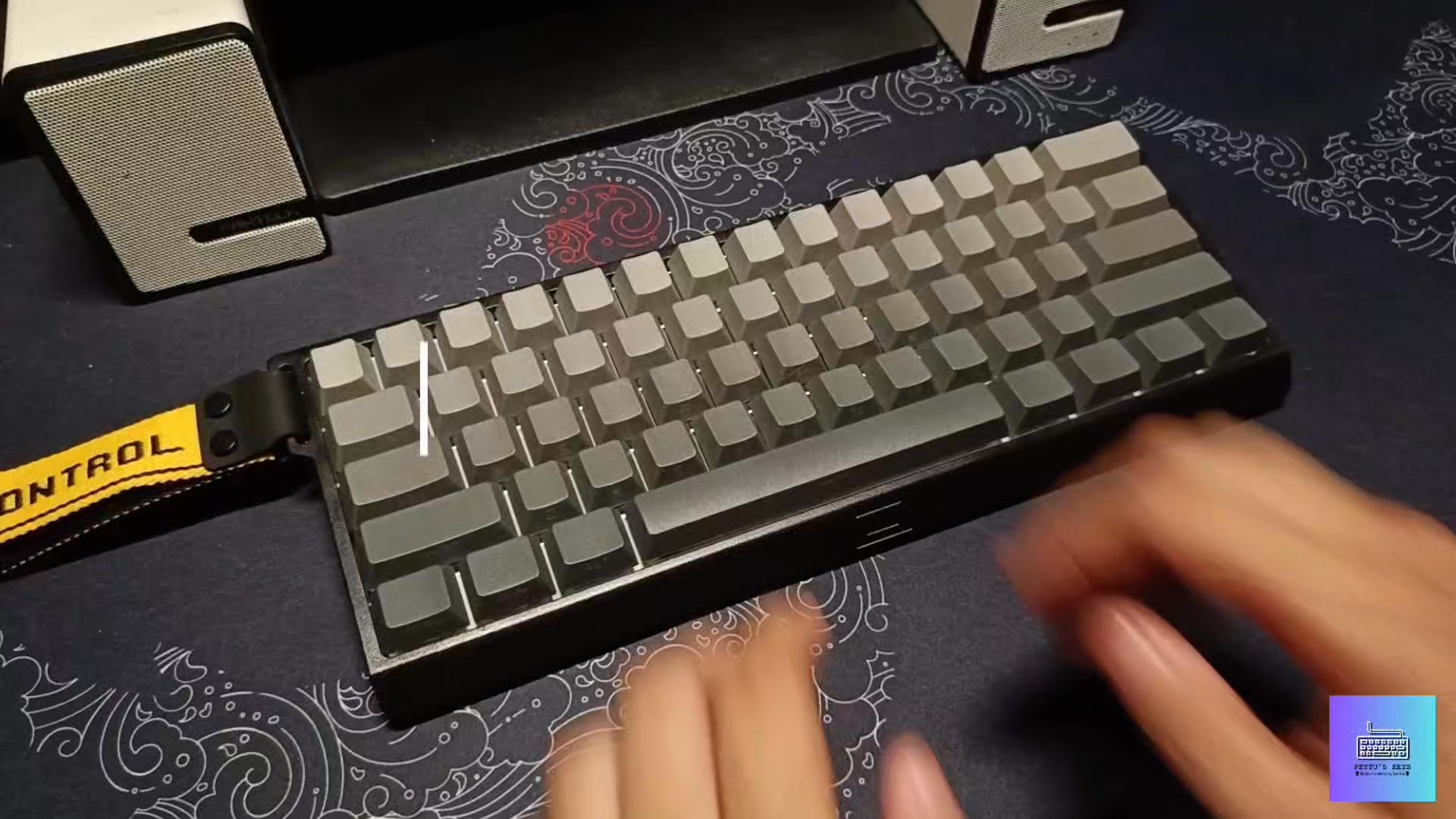 [Commission Work] Wooting 60 HE+ Gray Gradient Keycaps Mods Done ...
