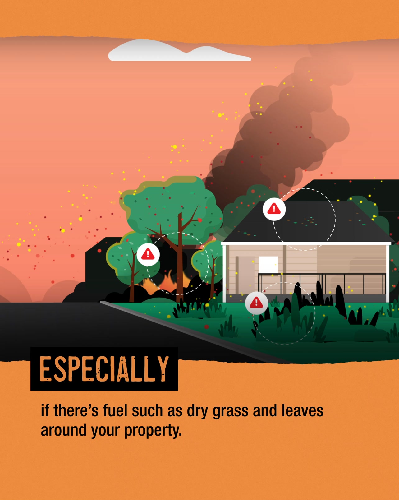 🔥 Did you know that burning embers from a bushfire can actually travel ...