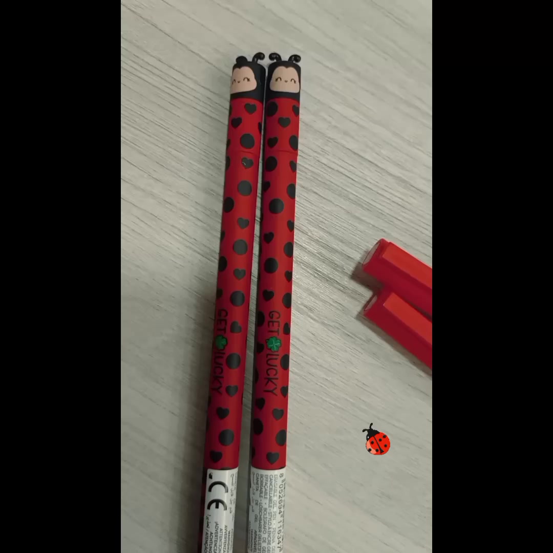SEWACC 30 Clip Per Penna A Forma Di Coccinella In PVC Morbido – Accessori Colorati E Rimovibili Per Matite E Penne, Per Scuola E Premi