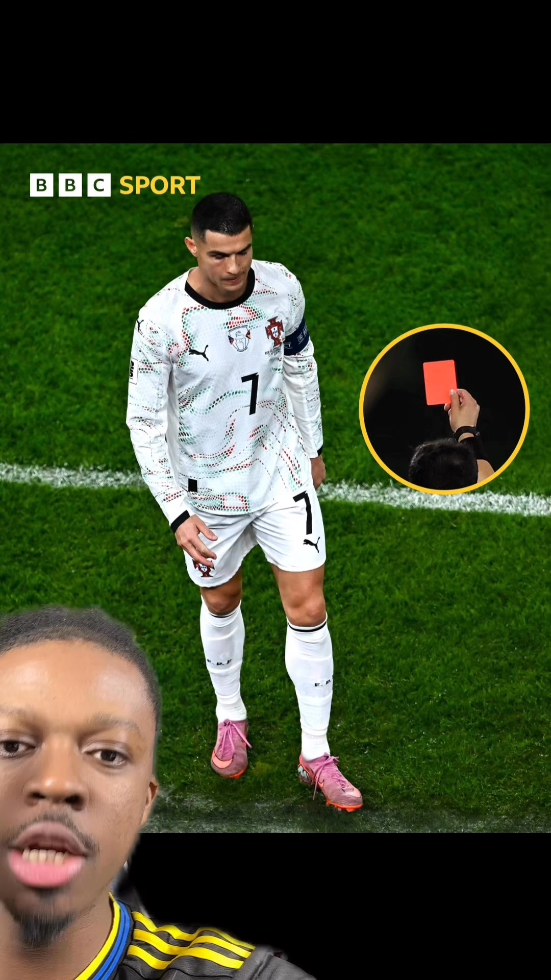 Ronaldo red cards vs Messi red cards. Ronaldo red card today during ...