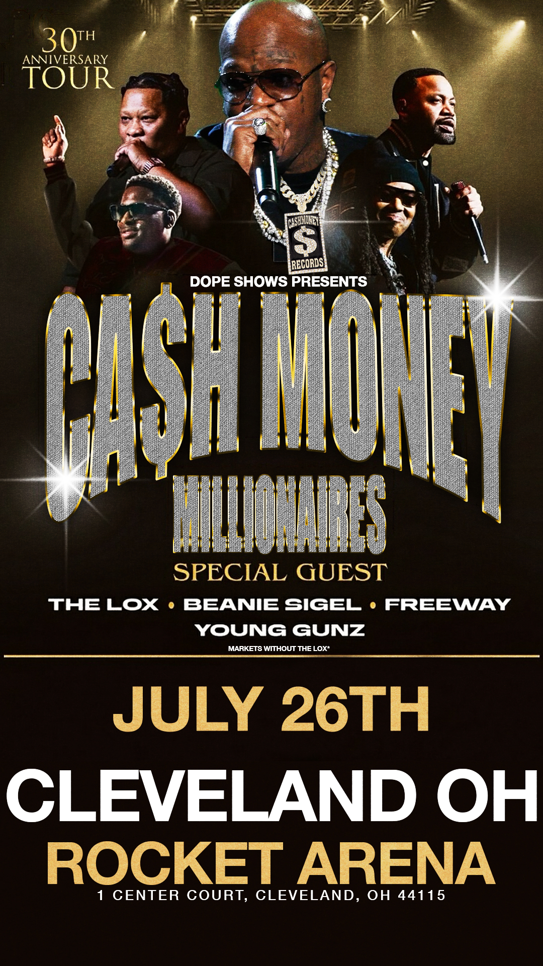 Cash Money Millionaires 30th Anniversary live in Cleveland, 7/26