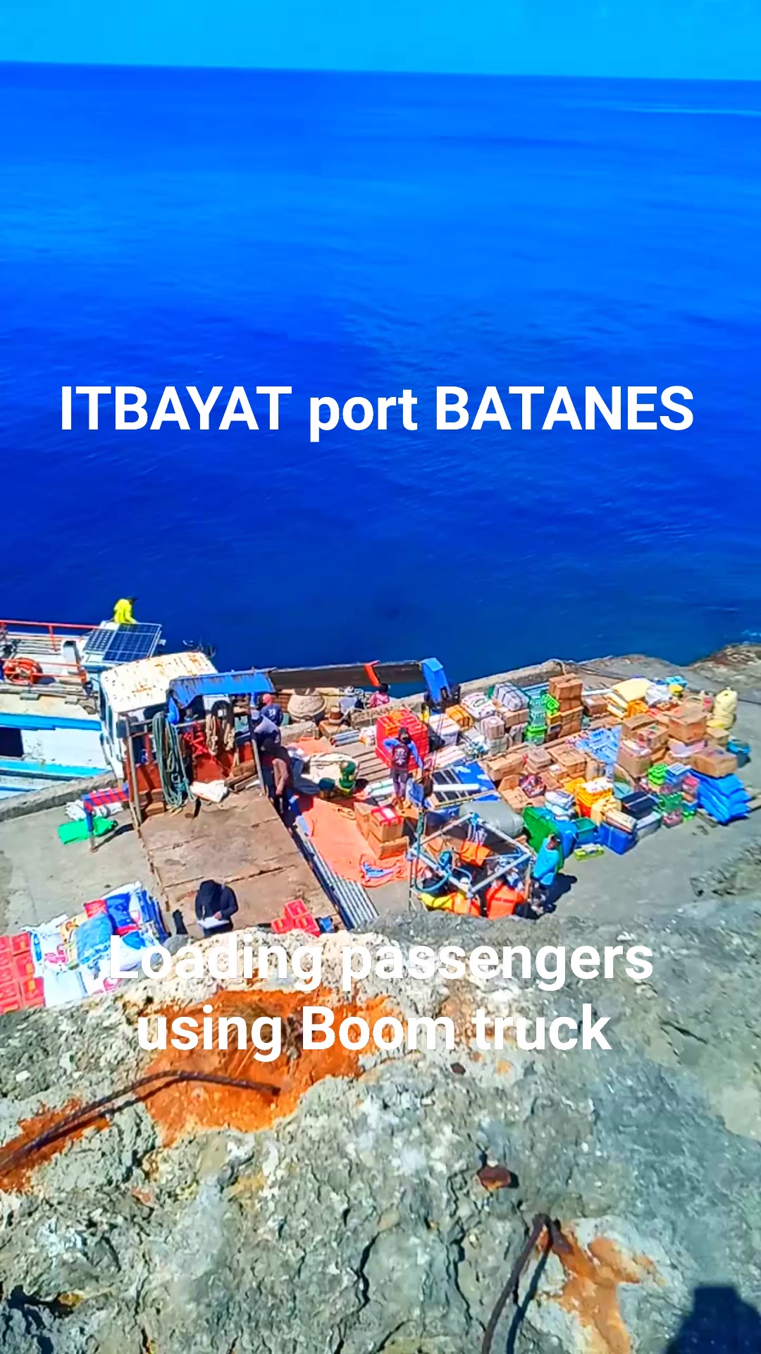 Loading passengers using Boom truck | Valanga Dockside | Facebook