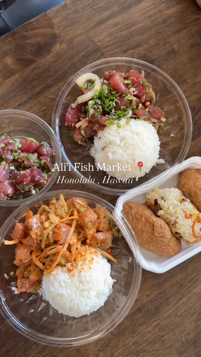 Auction Fresh Poke is always a must in Hawaii 🐟 Ali fish market has ...