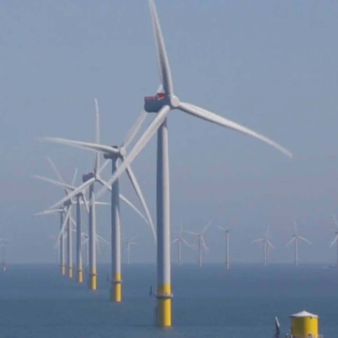 The world's largest offshore wind farm has opened BBC North