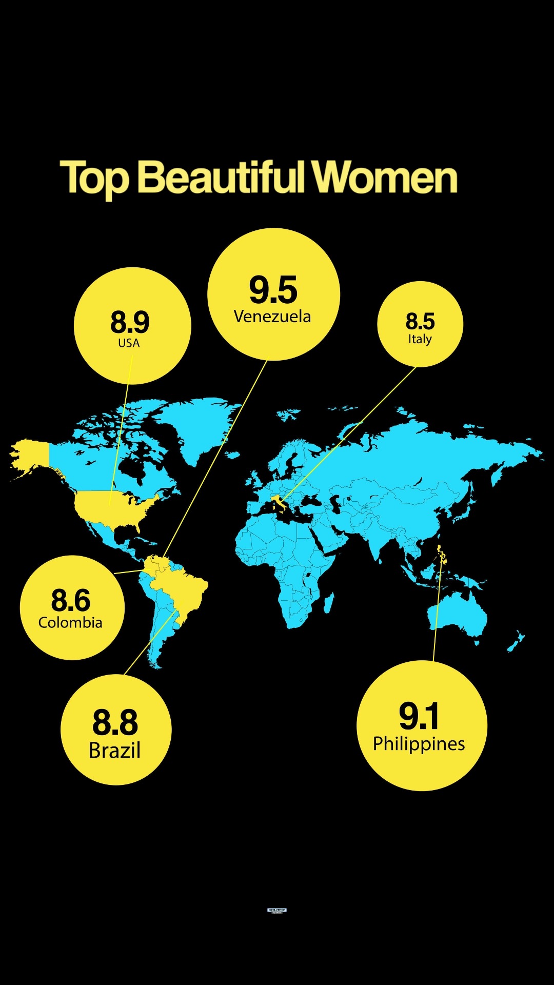 World’s Most Beautiful Women 🌍 | Global Map World map highlighting ...