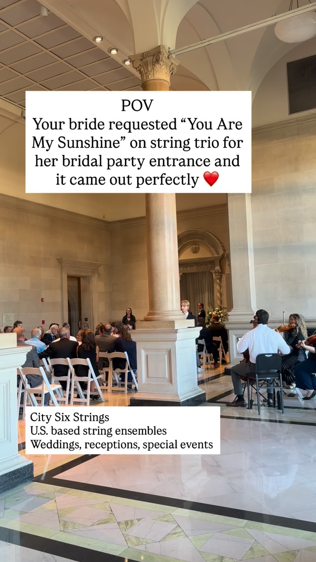 Always a wonderful entrance choice 😍 You Are My Sunshine translates so ...