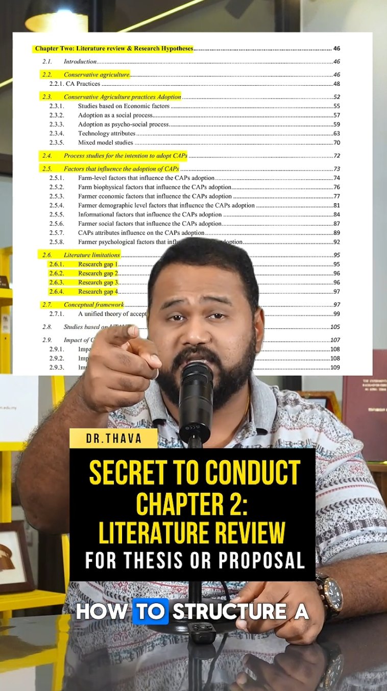 Build a Literature review chapter for your research, proposal, or ...