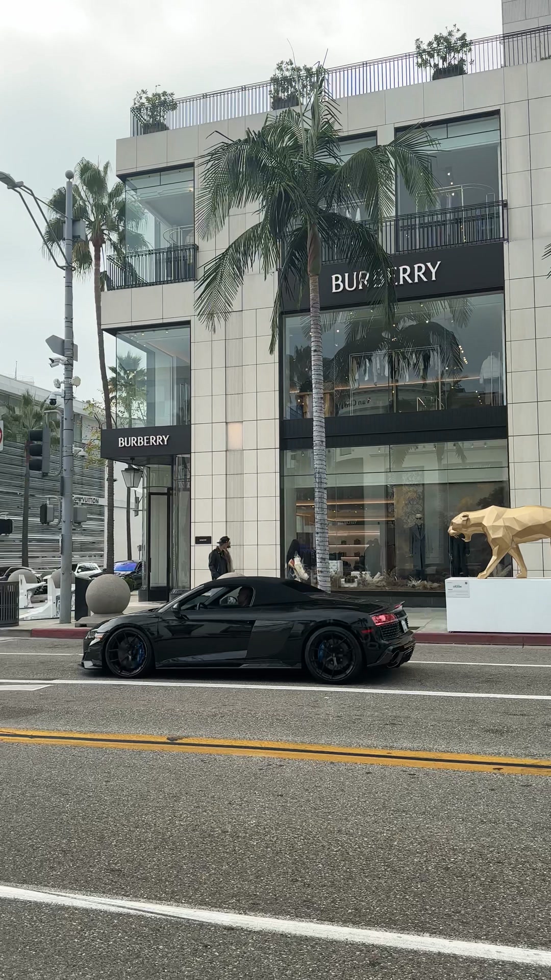 Michael B. Jordan was spotted cruising down Rodeo Drive in a sleek Audi ...