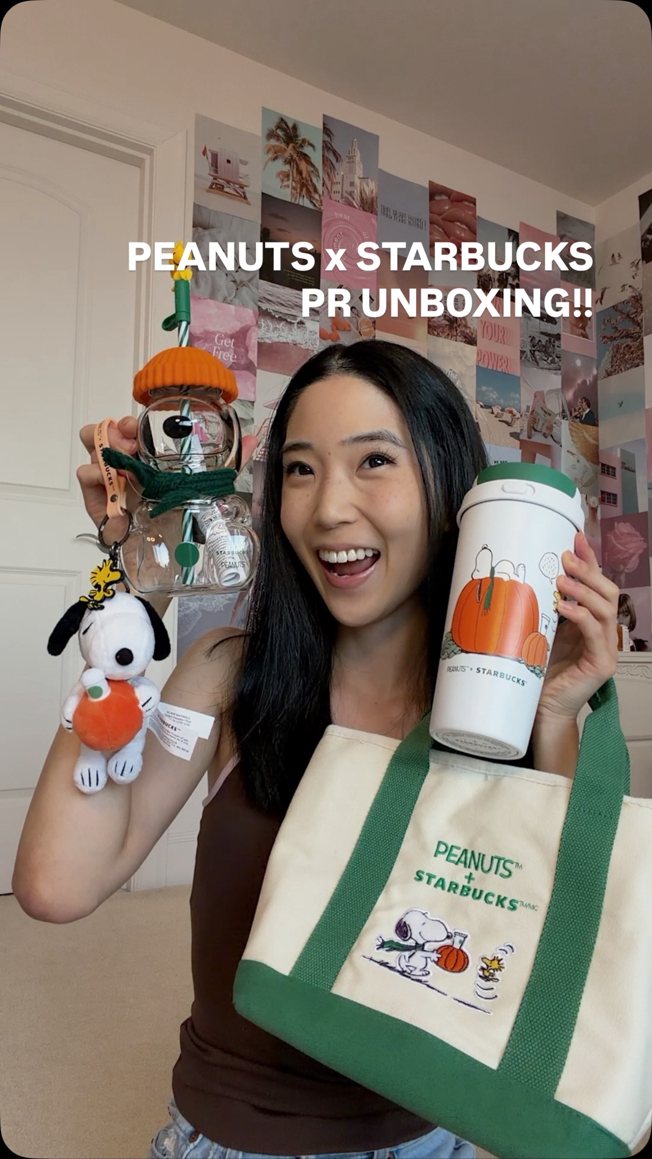 Peanuts x Starbucks unboxing!!🥹🧡 UMM HELLO I'm freaking out